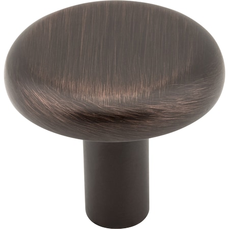 Elements 1-1/4" Diameter Brushed Oil Rubbed Bronze Round Seaver Cabinet Knob 511DBAC